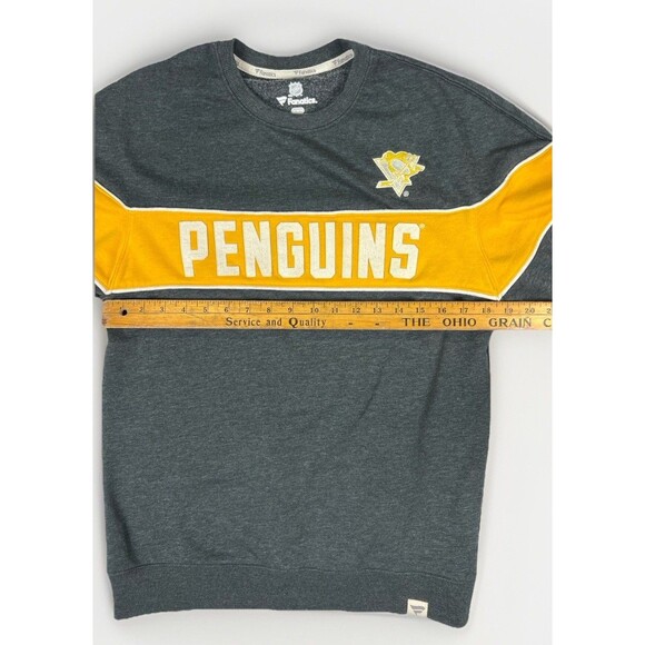 Pittsburgh Penguins Mens Crew Neck Pullover Sweatshirt NHL Fanatics Sz M Hockey - Picture 6 of 6